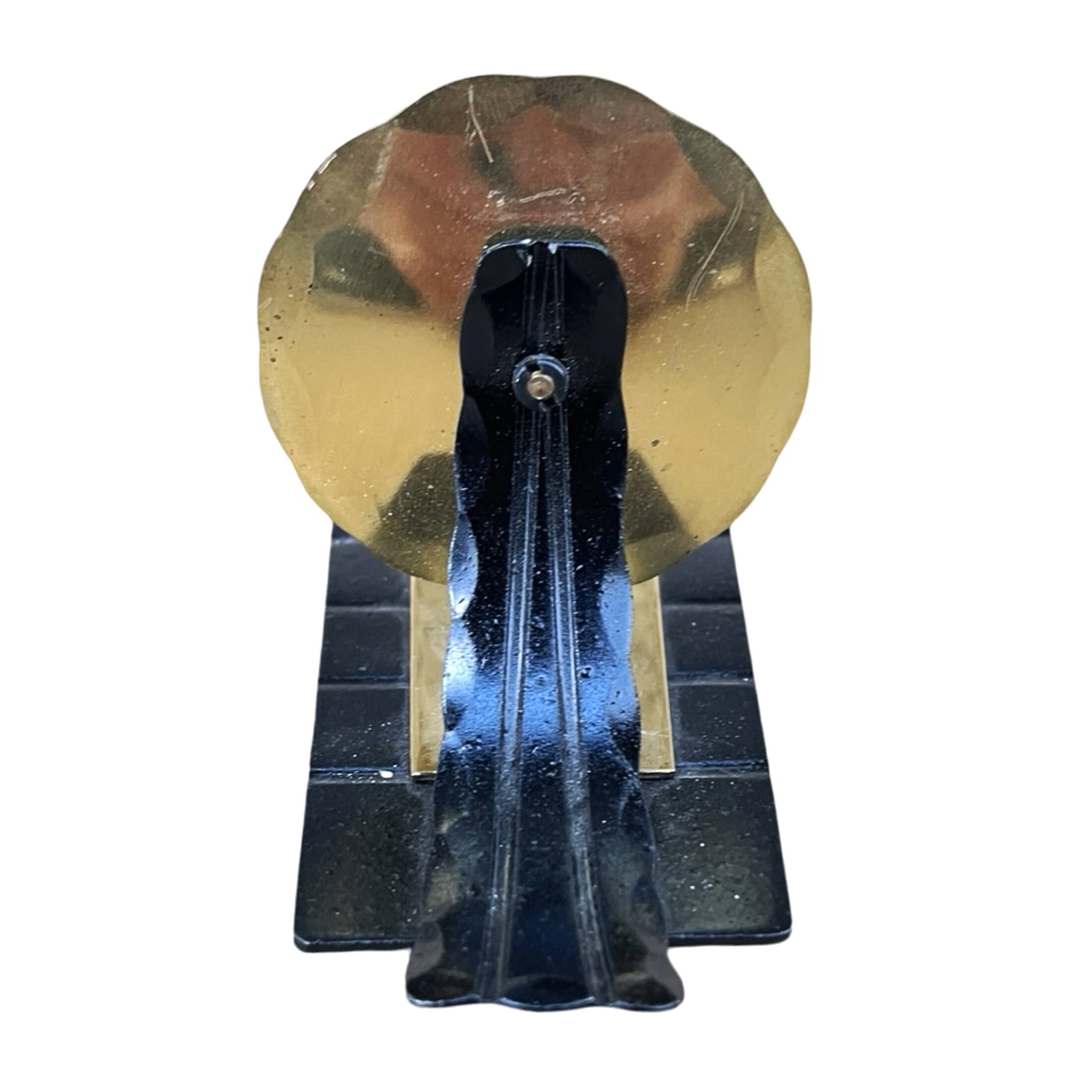 Modernist brass hanging candlestick, Austria 1960s