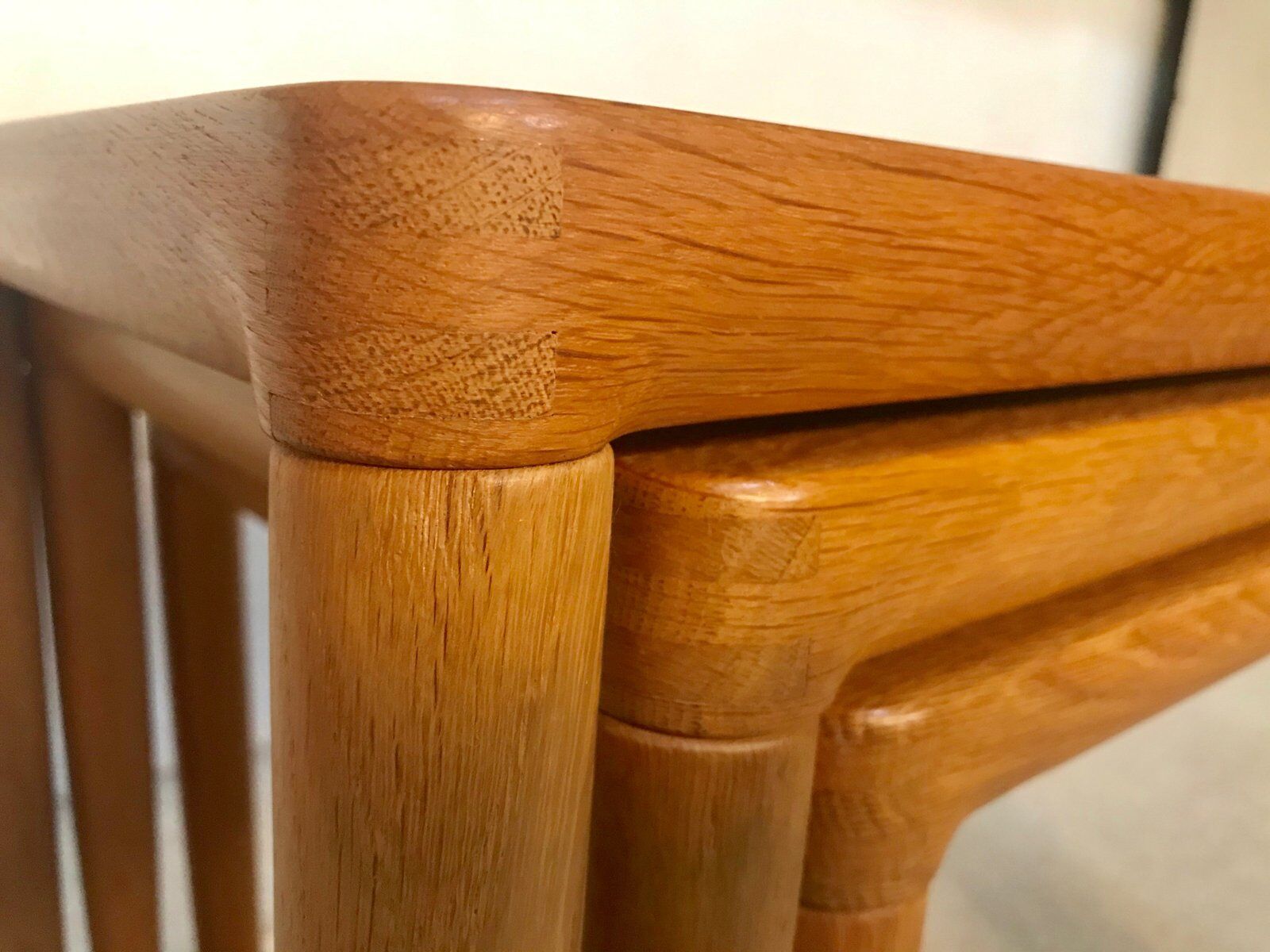 Nest of Tables in Oak Wood, Denmark 1960s, Set of 3