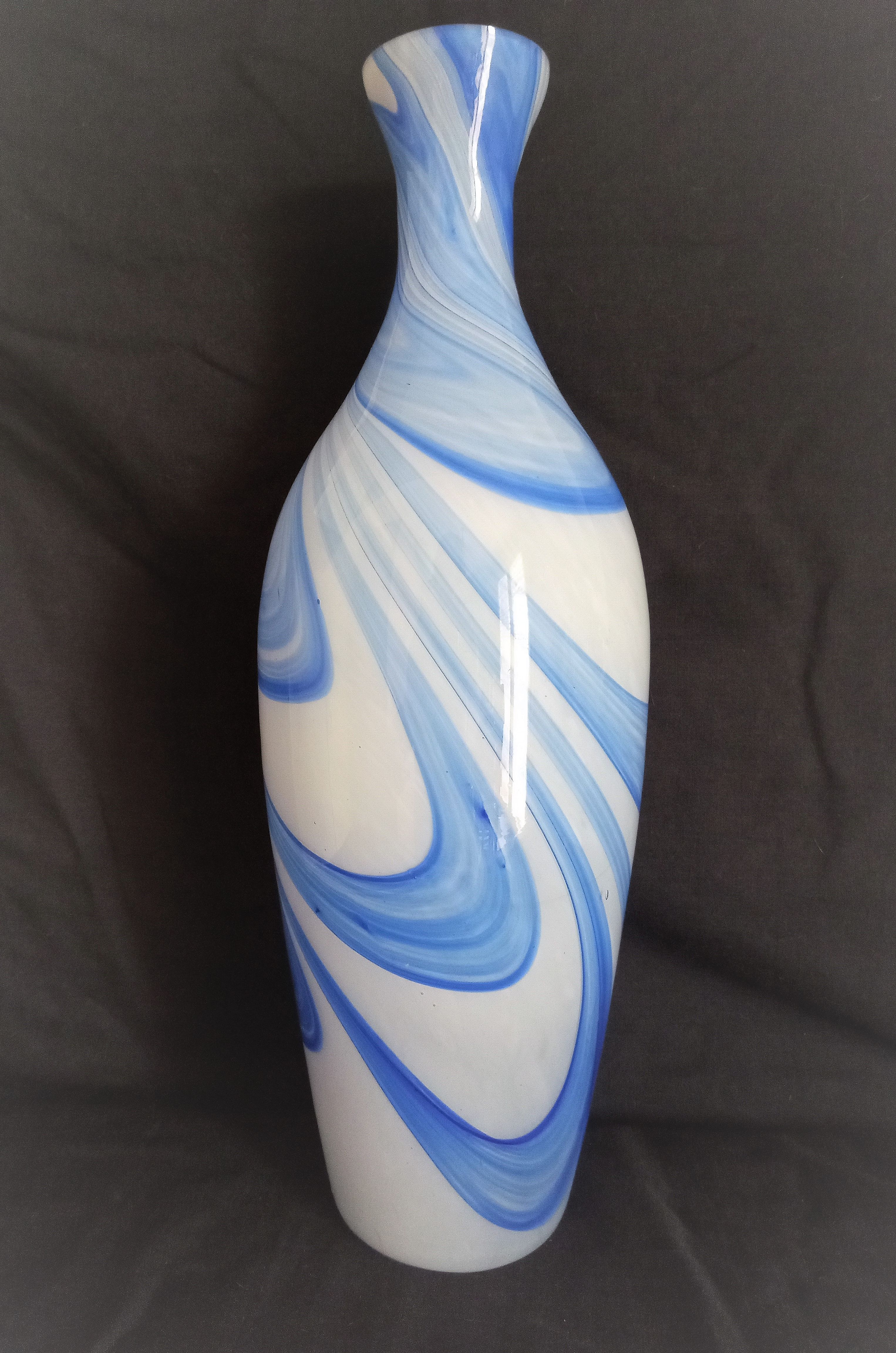 Large Murano glass soliflore vase, H - 38 cm.