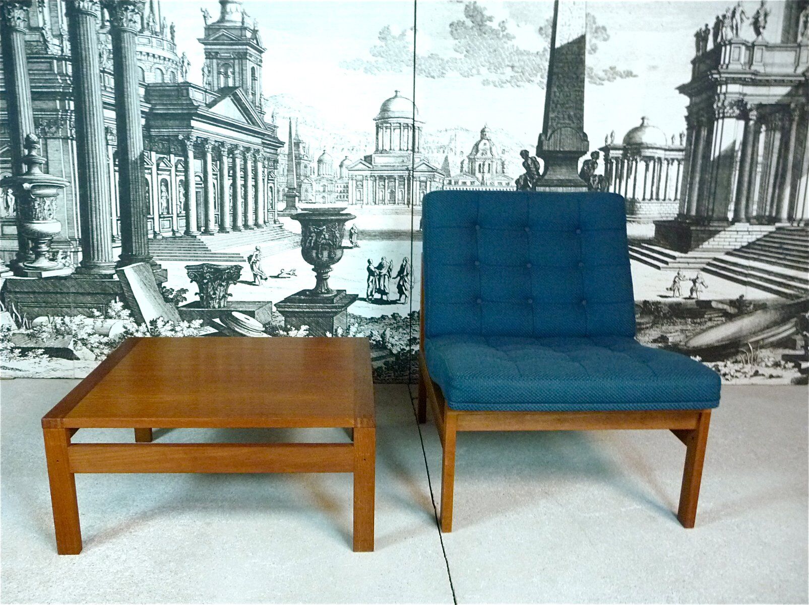 Fauteuil danois en teck par Ole Gjerlov-Knudsen et Torben Lind pour France & Søn, années 1960