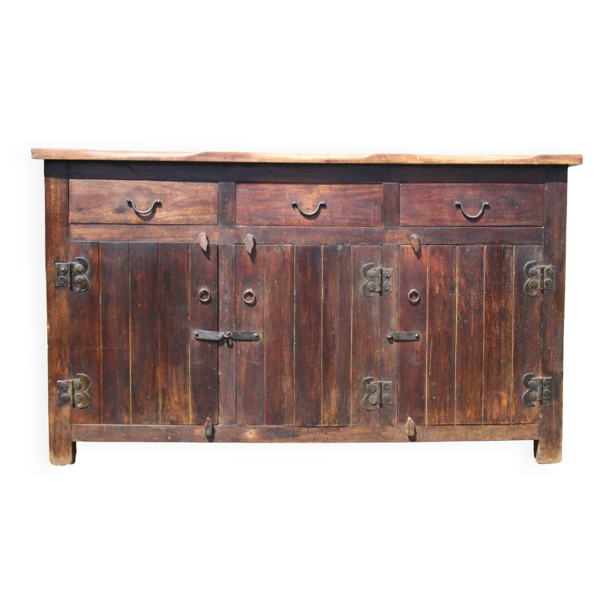 Buffet vintage en bois massif