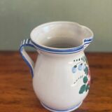 Signed hand made jar with floral motiv Country Side