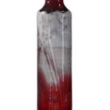 Artisanal ceramic vase 10x39cm, Éva Kondor, Hungary, 2010