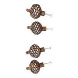 Set of wrought iron furniture knobs