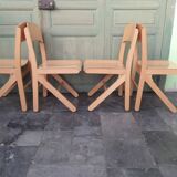 Set of 4 BAUMANN chairs, series K, late 80s to early 90s.