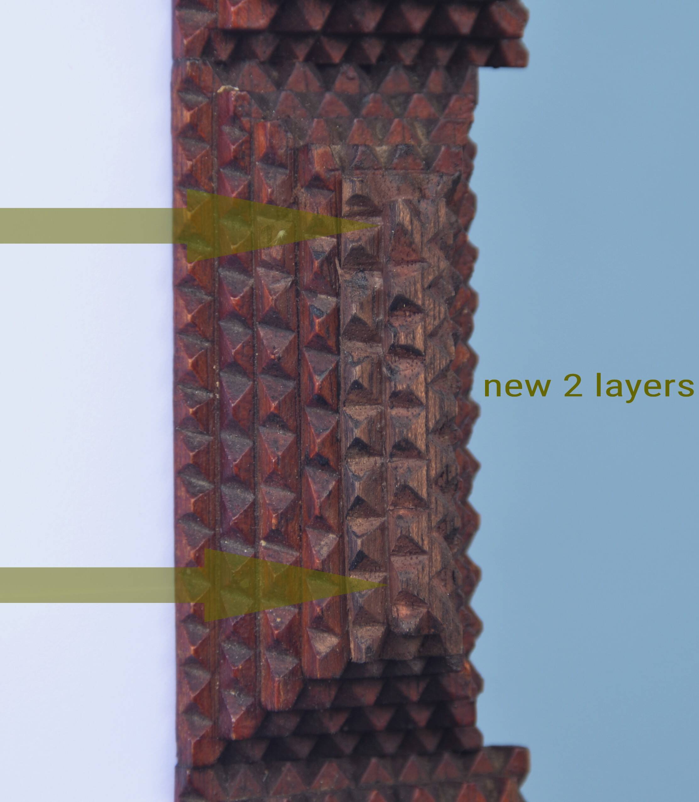 Super large Mirror Tramp Art Framed with brass elements 94 96 Prussia