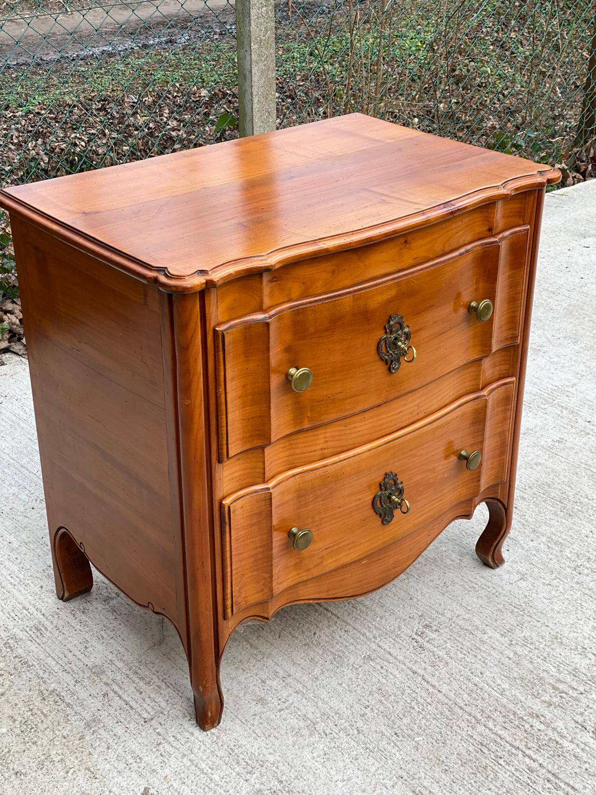 Louis XV Louis Philippe mix style chest of drawers solid walnut dovetail
