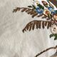 Coussin ancien en lin brodé