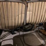 4 chaises 1970 chrome Cidue