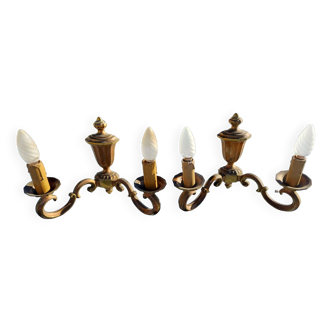 Pair of 19th Century Bronze Sconces