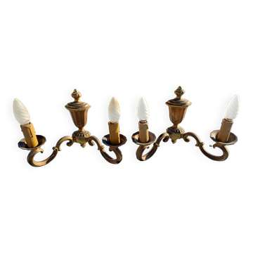 Pair of 19th Century Bronze Sconces