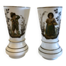 Paire de vases en opaline