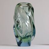 Organic glass vase by Jan Beránek Skrdlovice, mid-20th century.