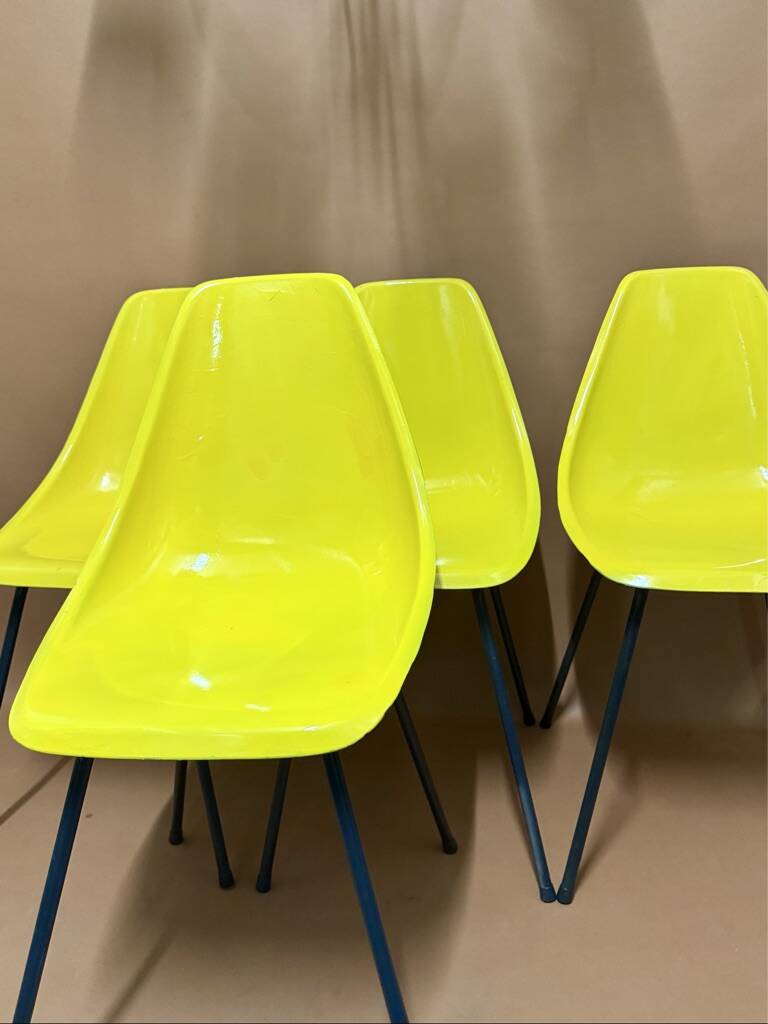 René Caillette fiberglass chairs