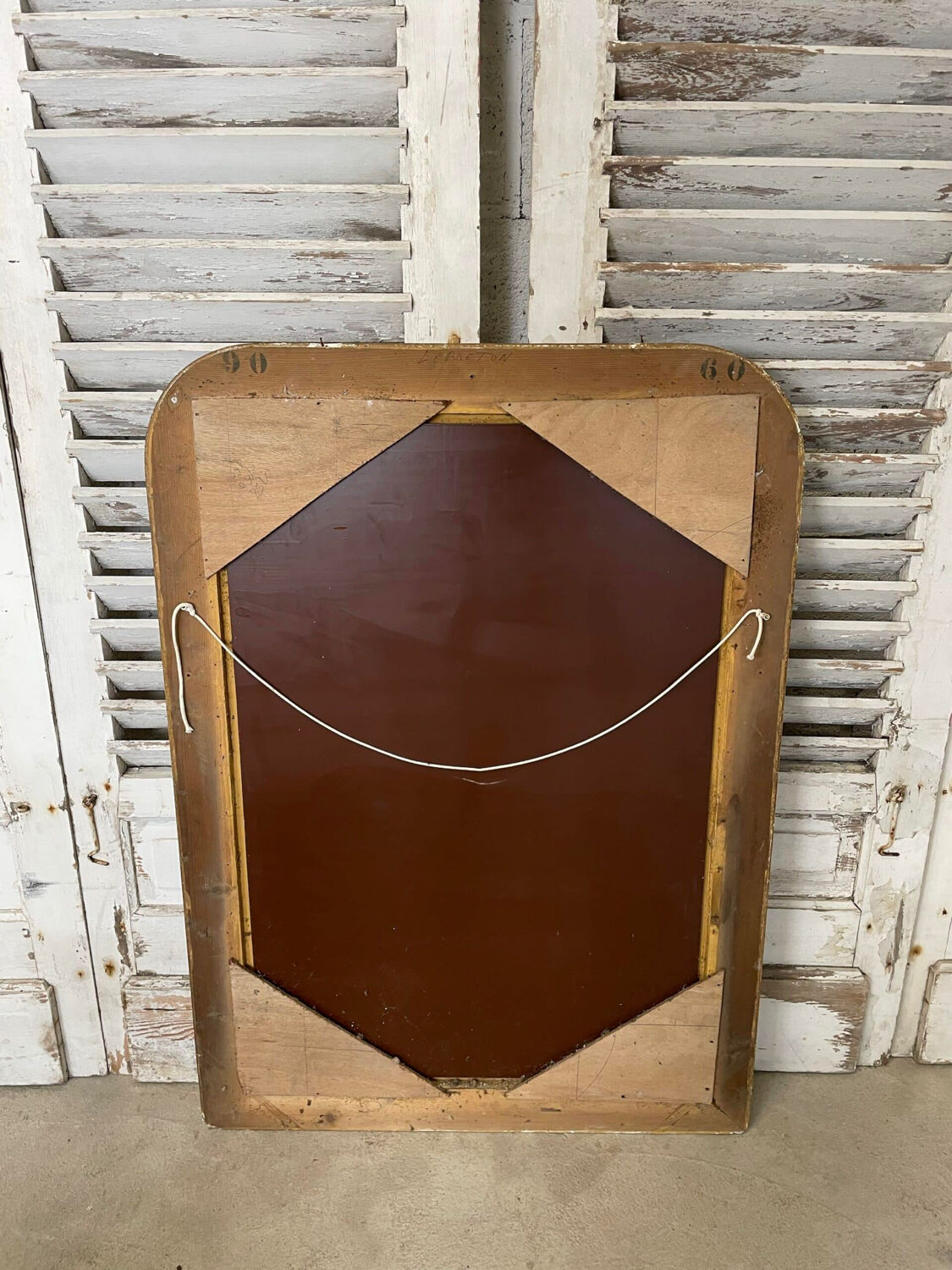 Mirror louis philippe gilded 19th