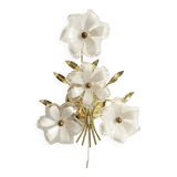 Murano glass flower wall light, Italy 1970