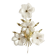 Murano glass flower wall light, Italy 1970