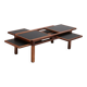 Table basse en bois, bernard vuarnesson, 1970s