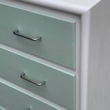 Commode pieds compas vintage 1950