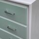 Vintage 1950s compass foot chest of drawers