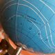 World Map Earth Globe Old TARIDE 1985 Model 90RL025 Vintage