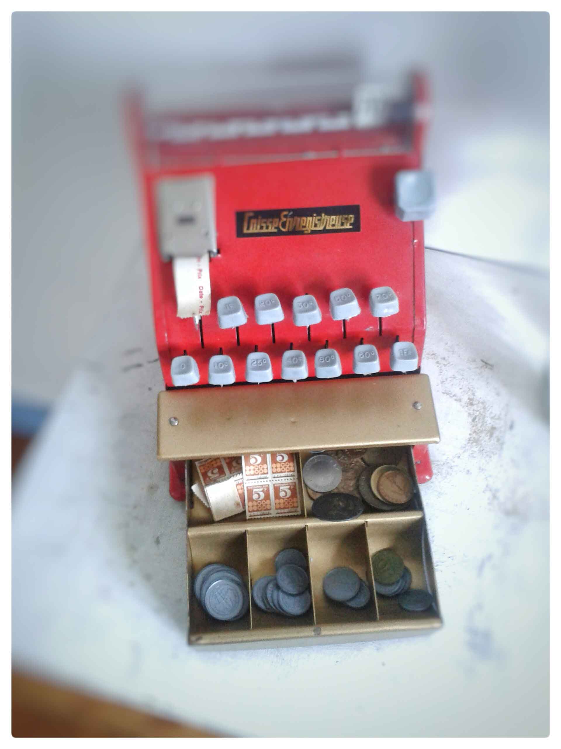 Cash register - vintage toy