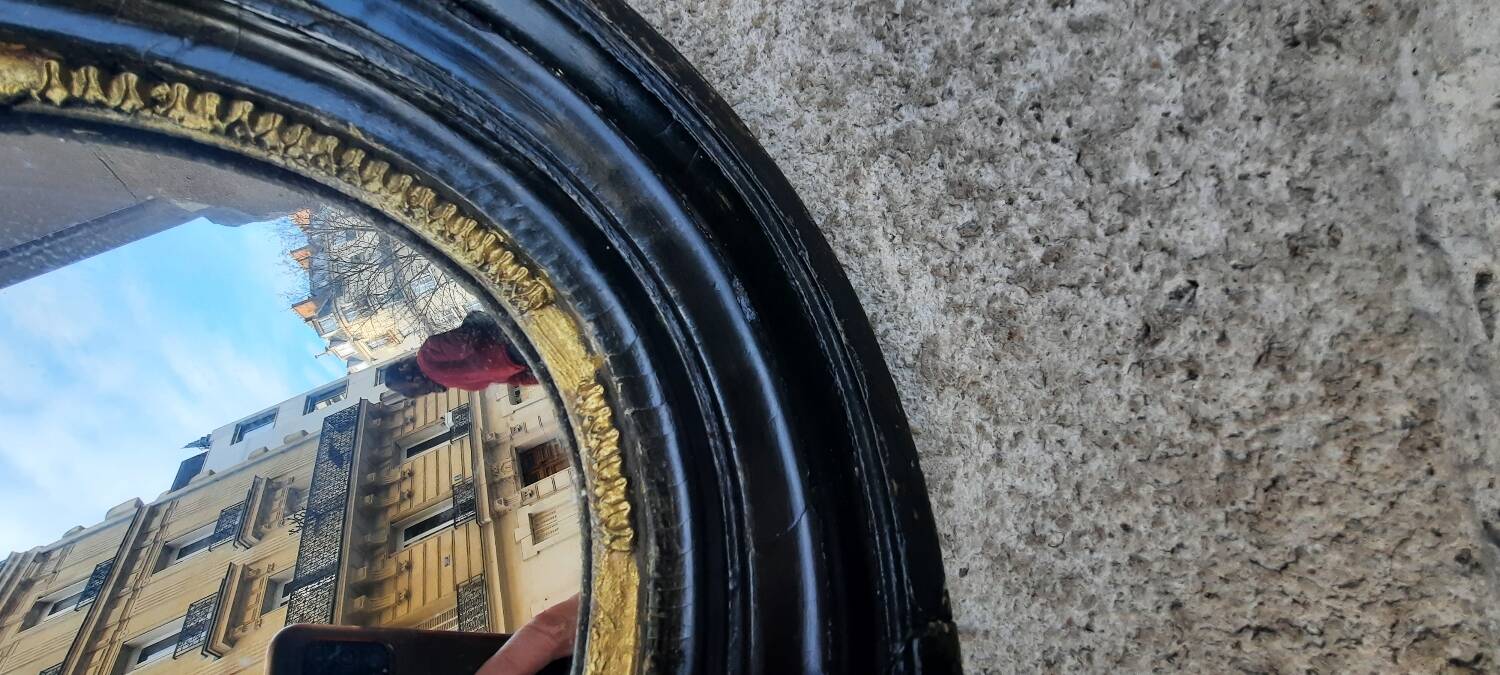 Napoleon III oval mirror