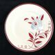 6 flat plates k and g luneville floral décor art deco model rosie