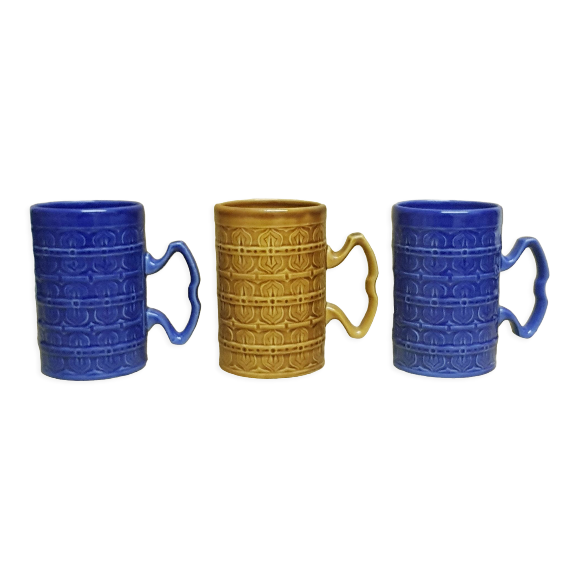 Large 70's English mugs