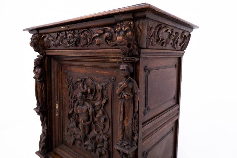 Carved chest of drawers, France, circa 1840.