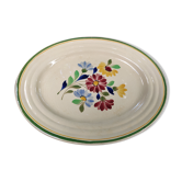 Plat de service Boch et frères de la Louvière modèle belles fleurs