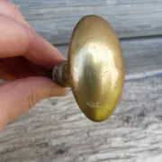 Antique gilded brass door handle