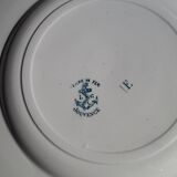 Suite de 5 assiettes Terre de Fer