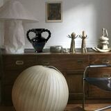 Large twisted amphora vase in glazed ceramic, Vallauris