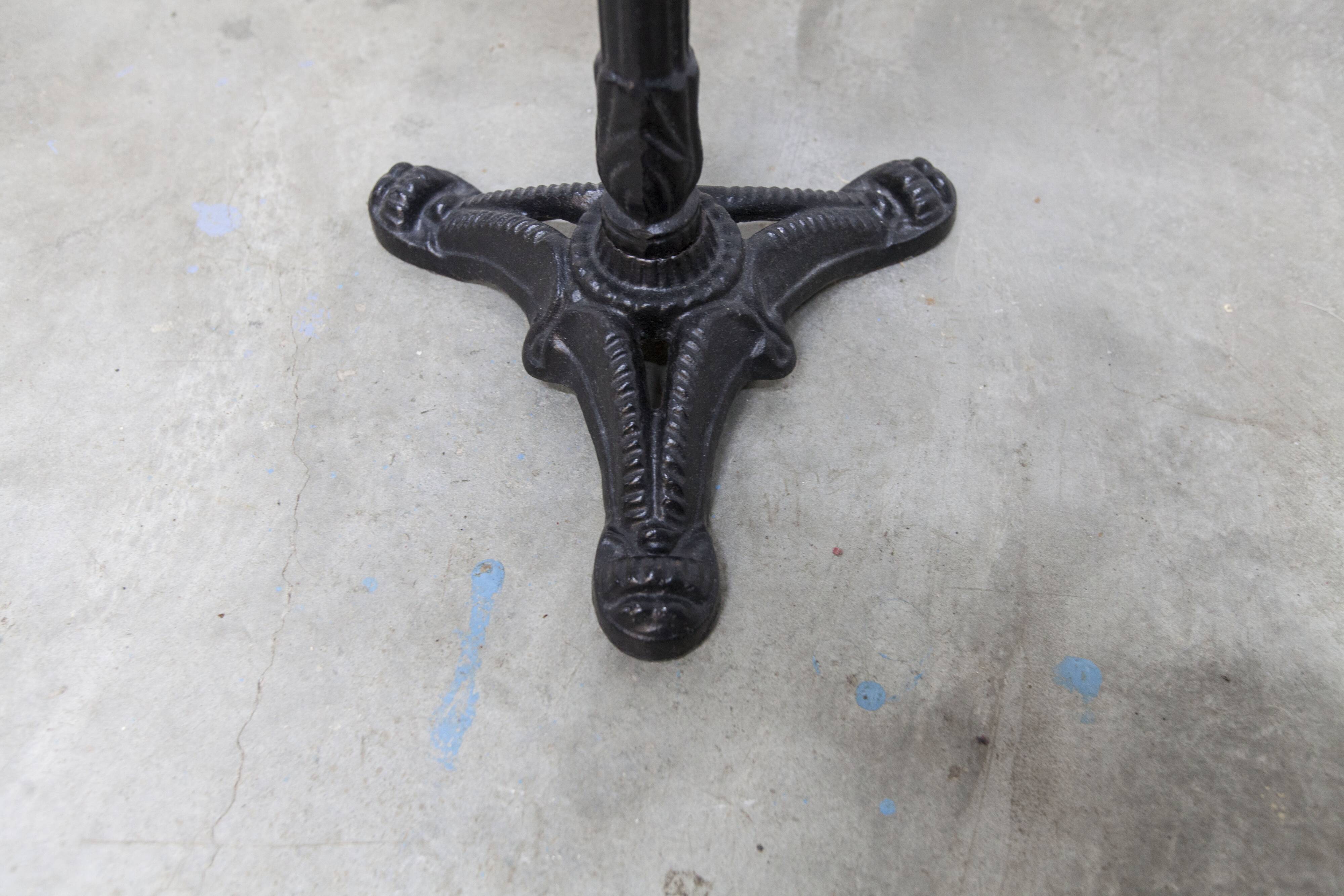 Marble and cast iron plant stand, 1960s, D30