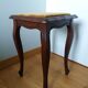 Tabouret bois et velours
