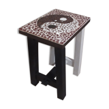 Side table UNIQUE handmade mosaic yin yang