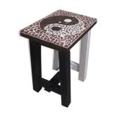 Side table UNIQUE handmade mosaic yin yang