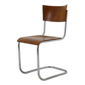 Chaise tubulaire Bauhaus des années 1930 par Robert Slezak, Tchécoslovaquie