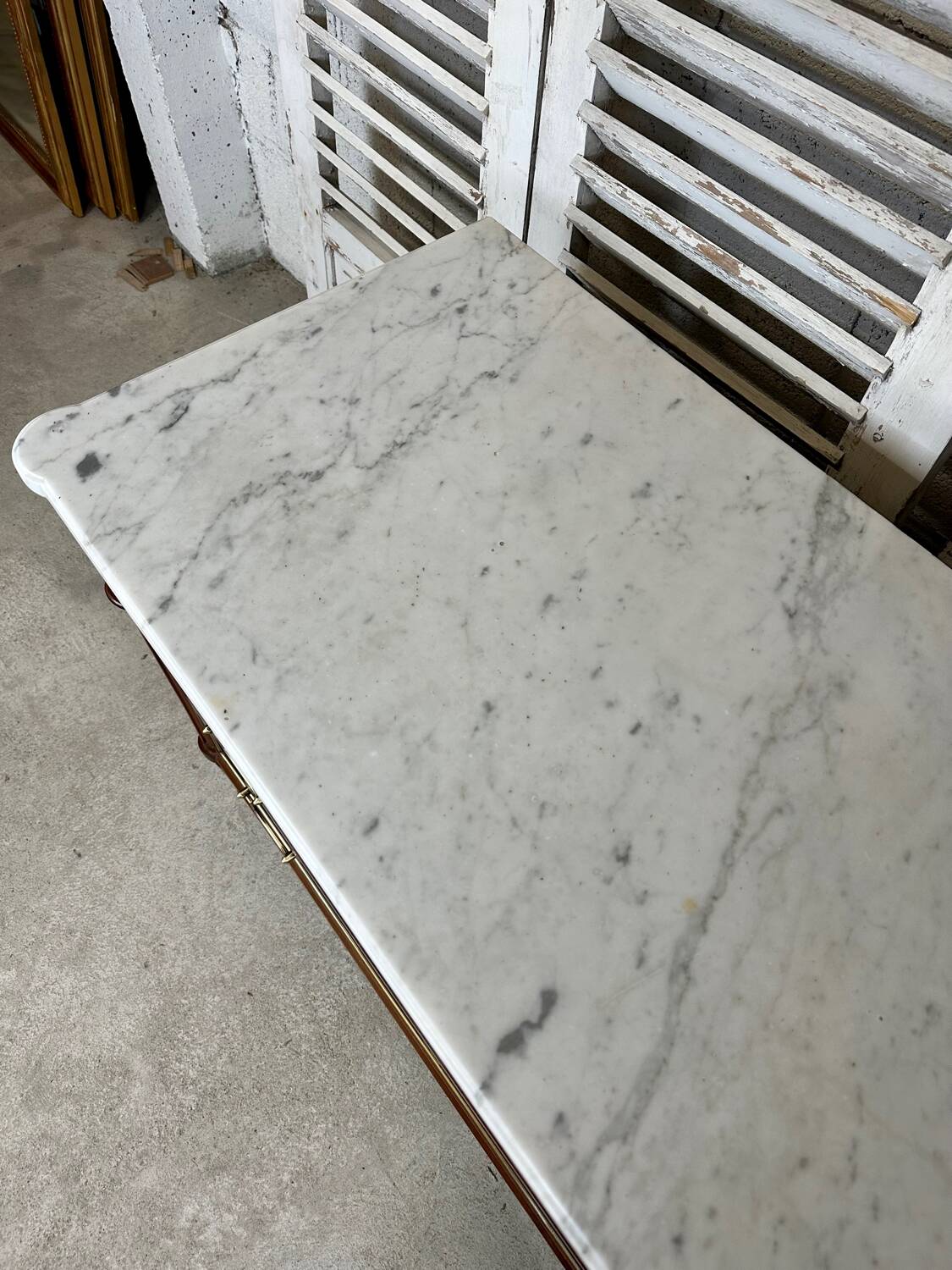 Louis XVI style chest of drawers in cherry wood, 20th century period