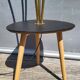 Three-light painter's table lamp in brass from the 1950s.