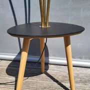 Lampadaire tablette de peintre à 3 feux laiton 1950