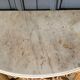 Console XVIII wooden gold louis xvi white marble flower falls