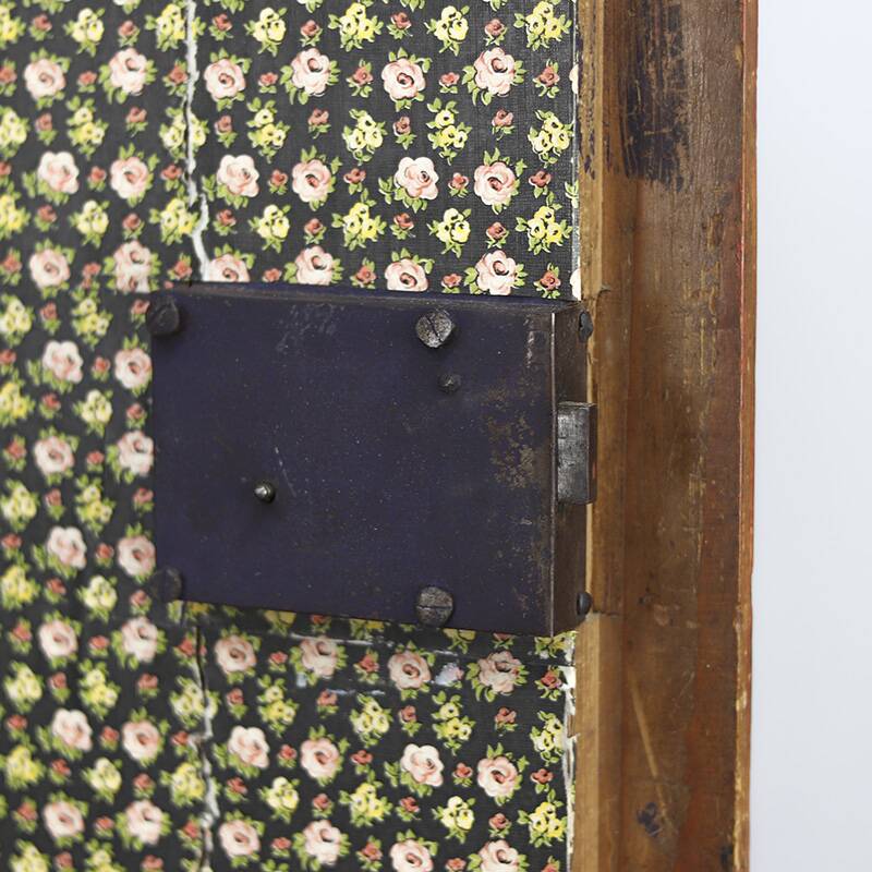 Painted Folk Art Bridal Cabinet