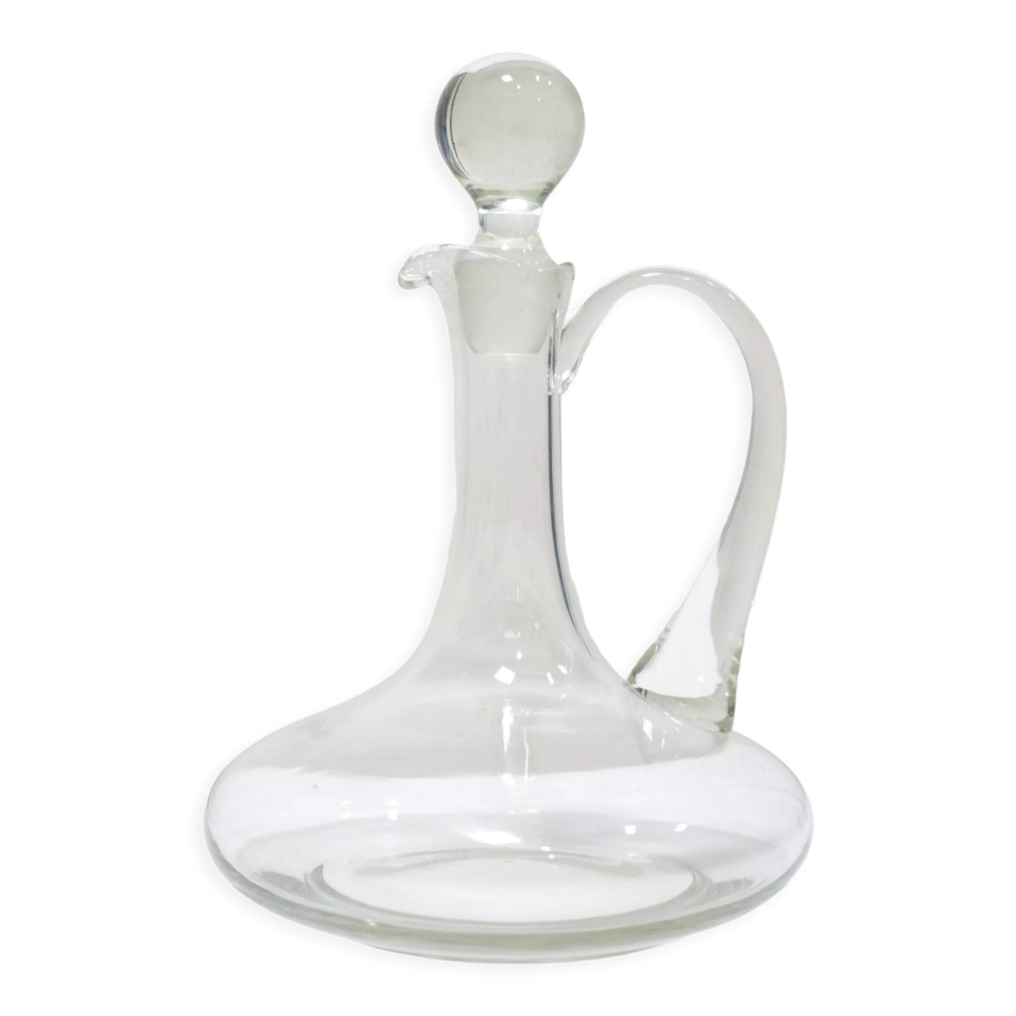Carafe à décanter vintage en verre soufflé