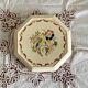 Dessous de plat en faïence Longwy octogonal vintage art de la table ACC-7140