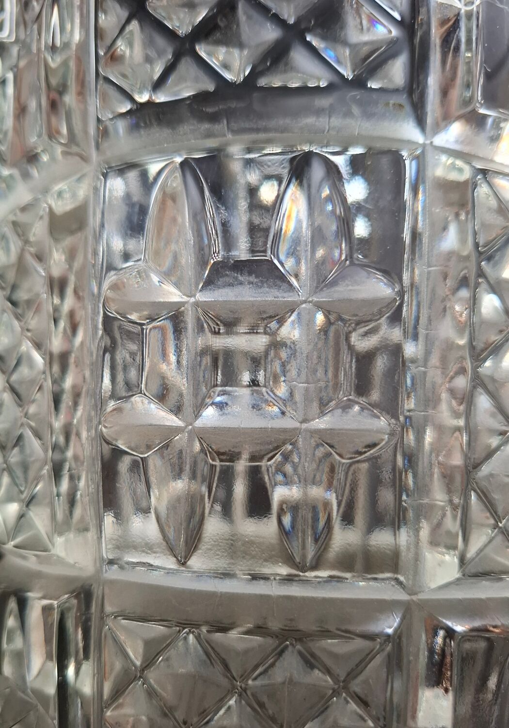 Vintage crystal large vase