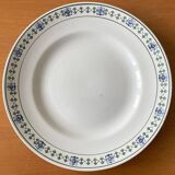 Antique flat earthenware plates from Saint-Amand (North)