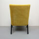 1950s armchair in yellow velour, completly restored