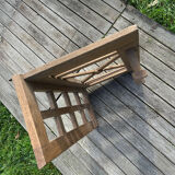 Art Deco wall-mounted coat rack in grey oak